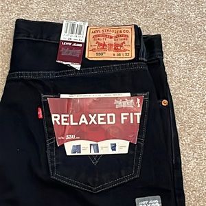 NWT BLACK VINTAGE LEVIS 36x32